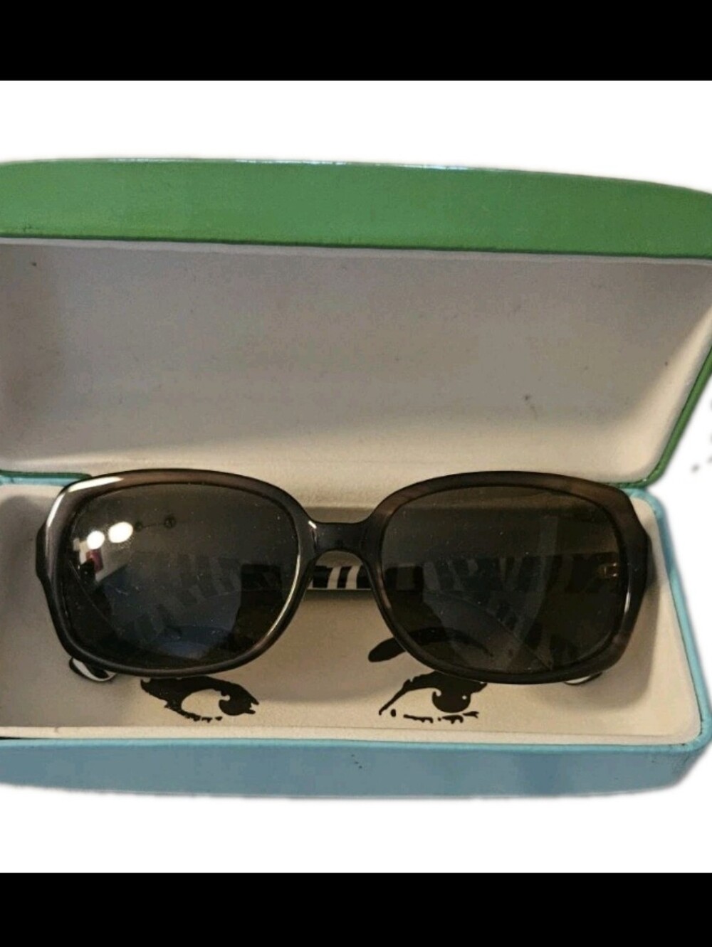 NWT Kate Spade Sunglasses JOSEPHINA Toffee / Zebra Polarized w/ Leather Case - Picture 2 of 8